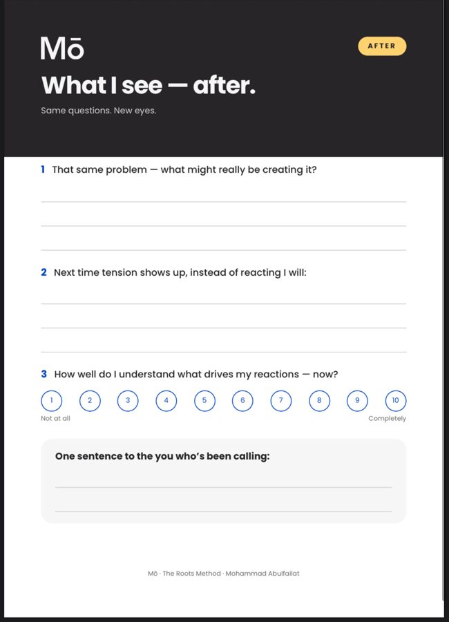 Worksheet: What I see — after